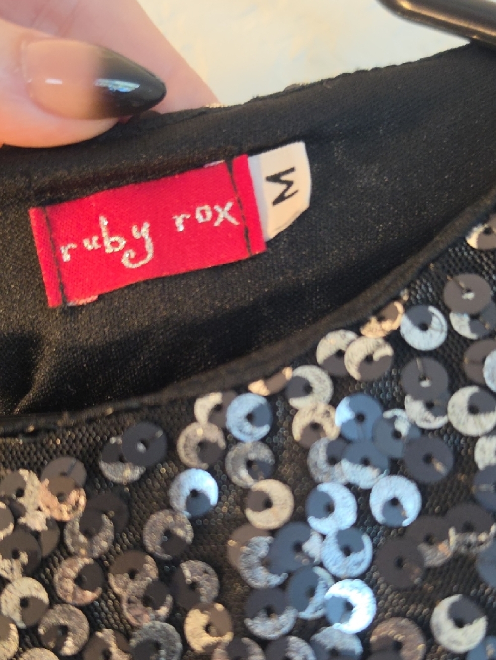 Ruby Rox Silver Sequin Mini Dress - Picture 3 of 9